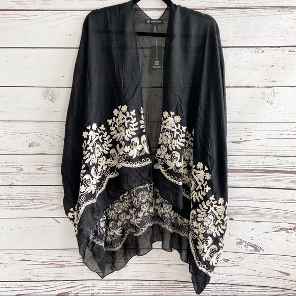 INC International Concepts Other - INC International Concepts Black Embroidered Cardi